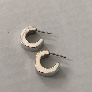 Silpada STERLING SILVER 925 Chunky Square Huggie Earrings